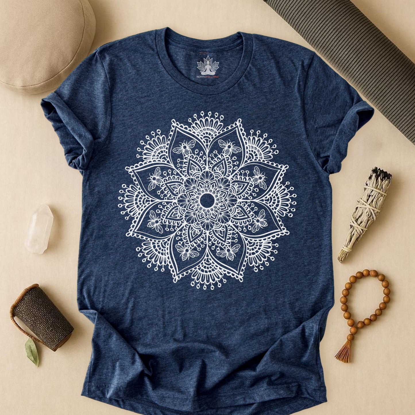 Bees & Flowers Mandala