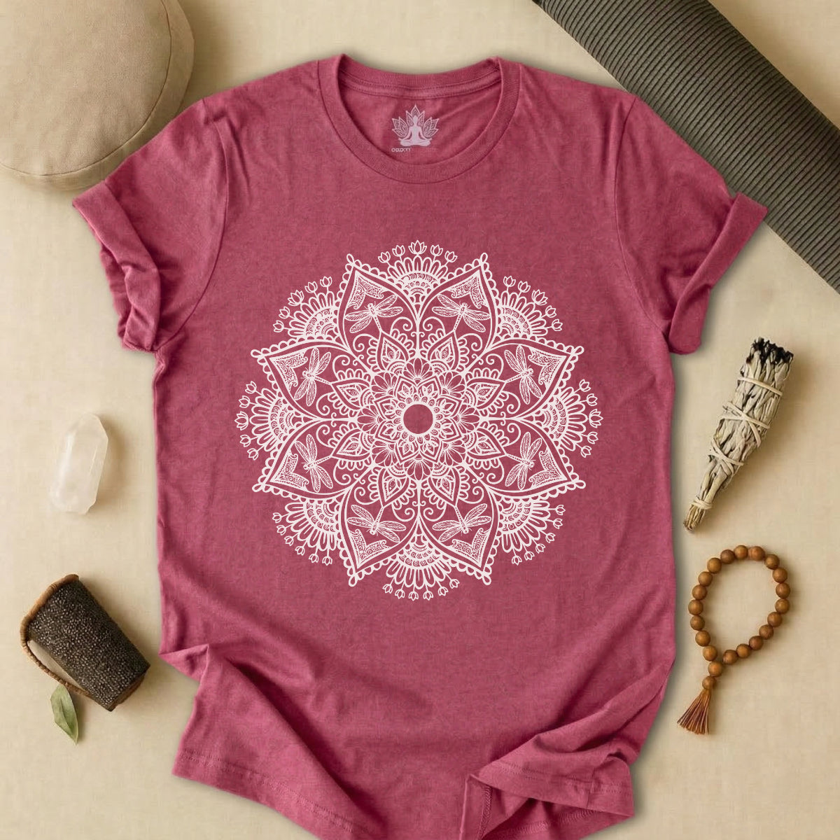 Dragonflies & Flowers Mandala