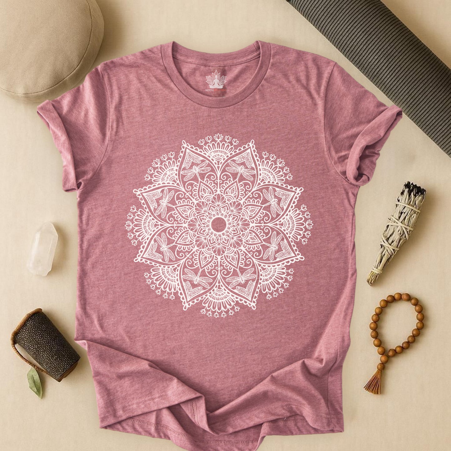 Dragonflies & Flowers Mandala