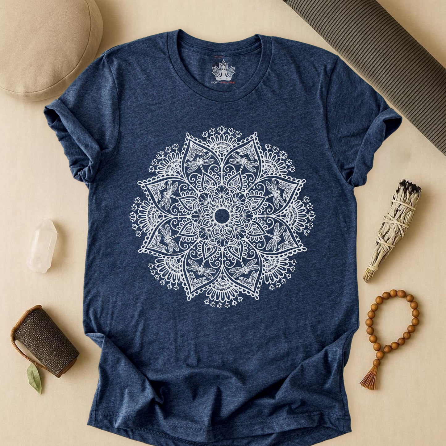 Dragonflies & Flowers Mandala