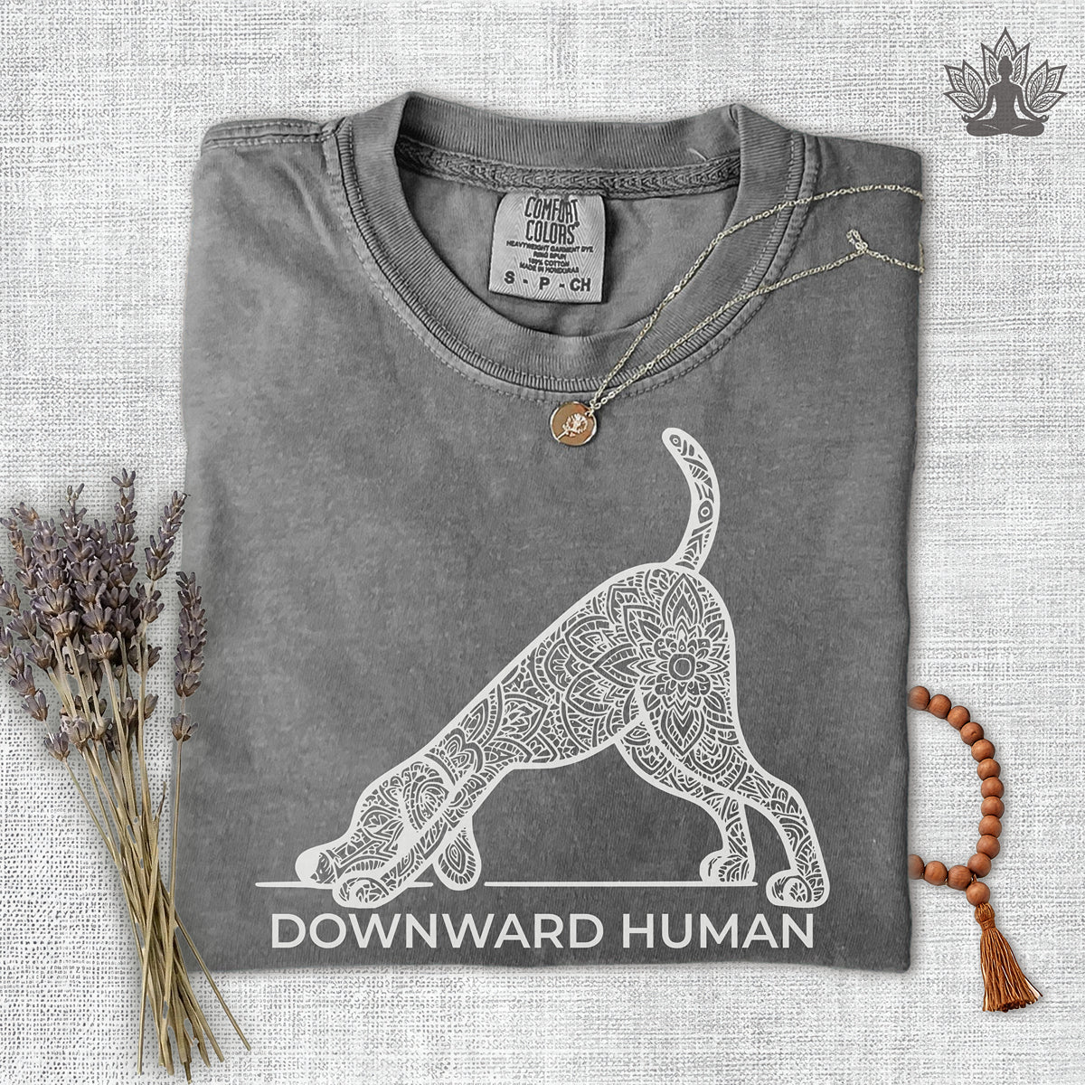 Downward Human Comfort Colors Tee