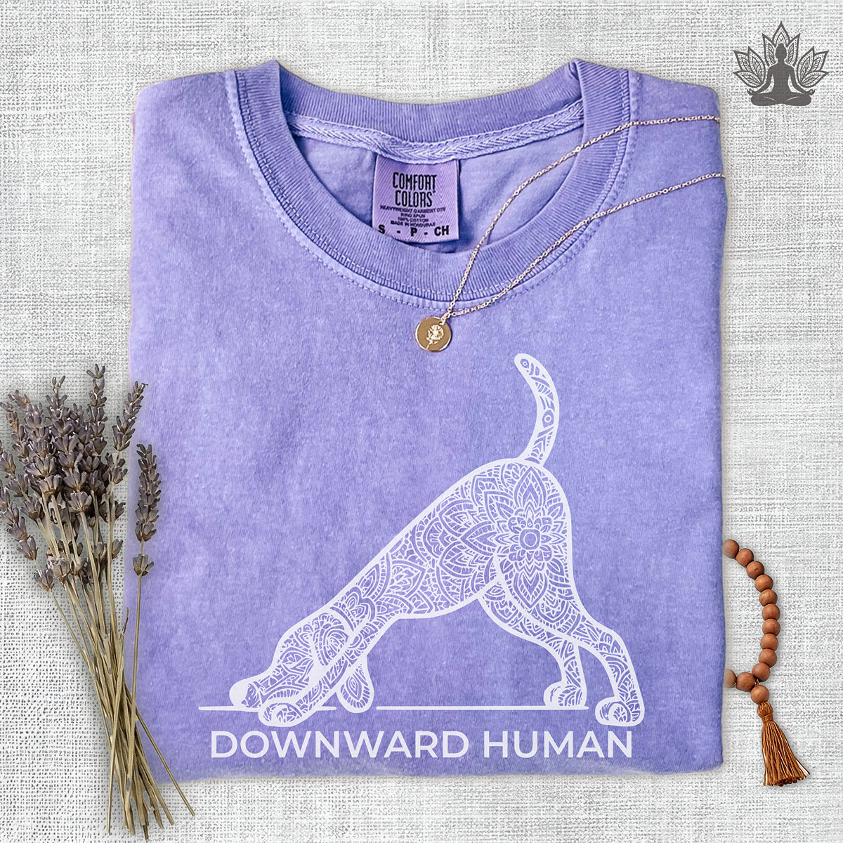 Downward Human Comfort Colors Tee