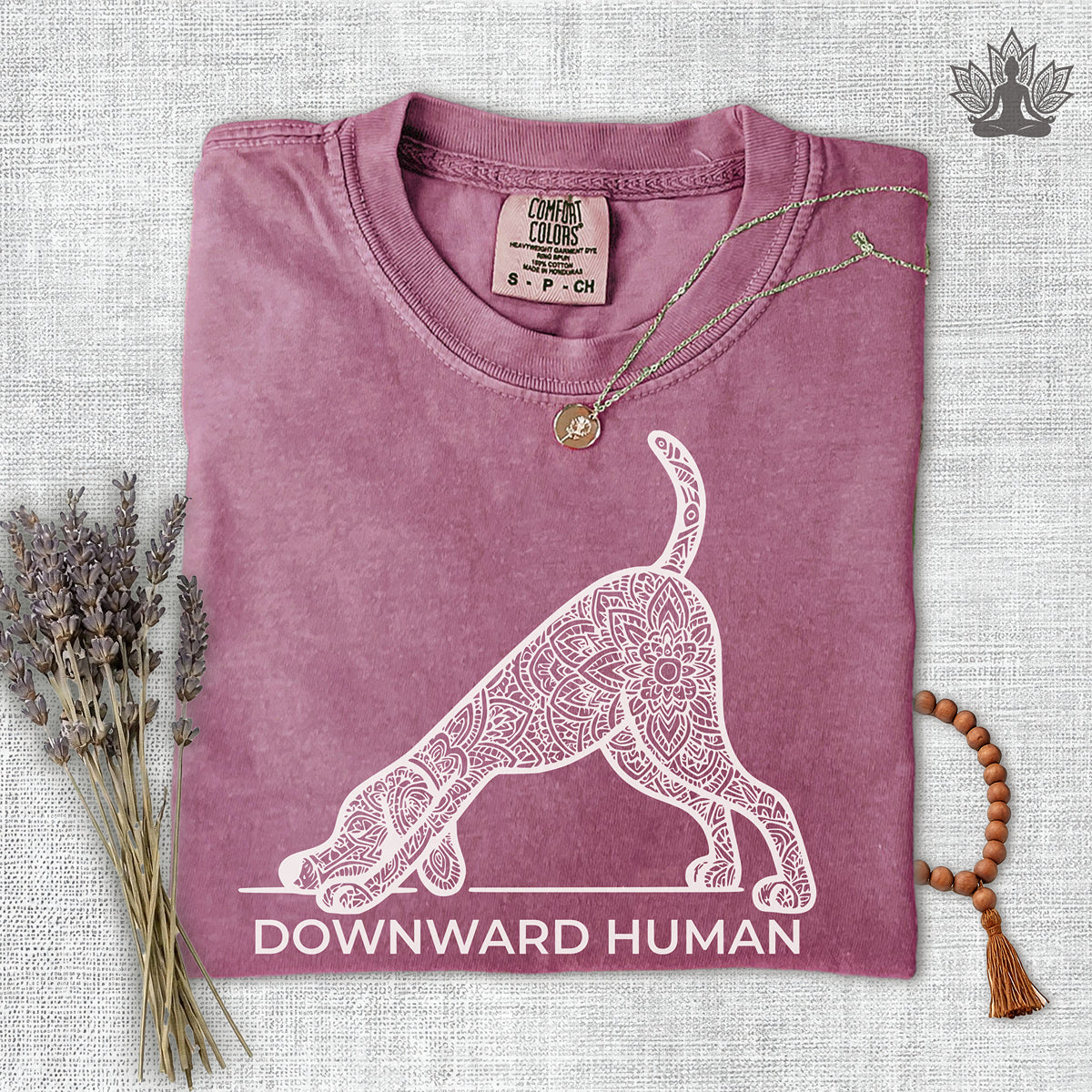 Downward Human Comfort Colors Tee