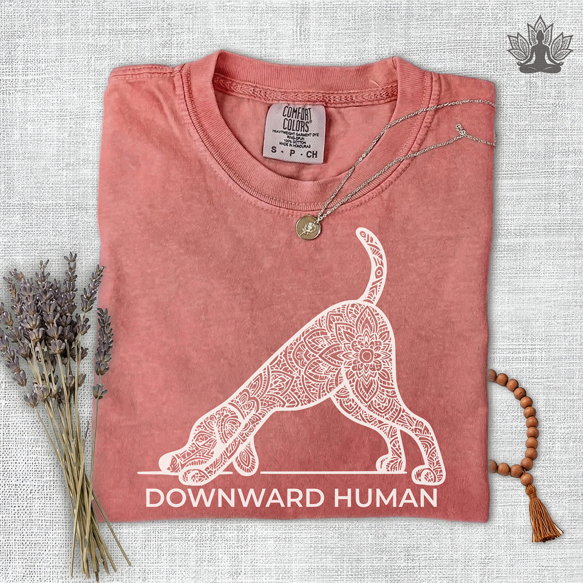 Downward Human Comfort Colors Tee