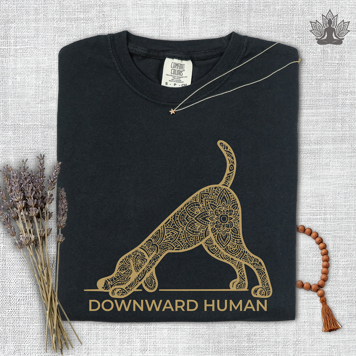 Downward Human Comfort Colors Tee
