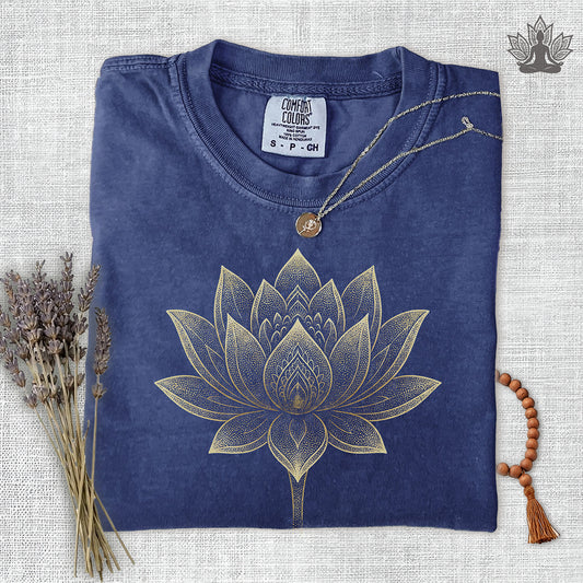 Golden Lotus Comfort Colors Tee