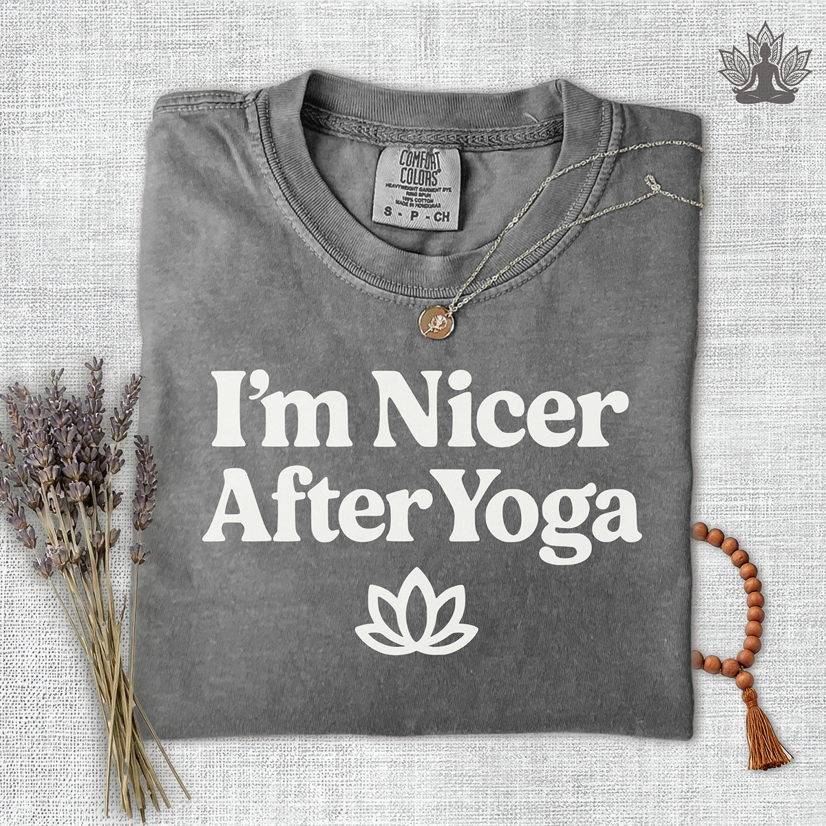 I'm Nicer After Yoga Comfort Colors Tee
