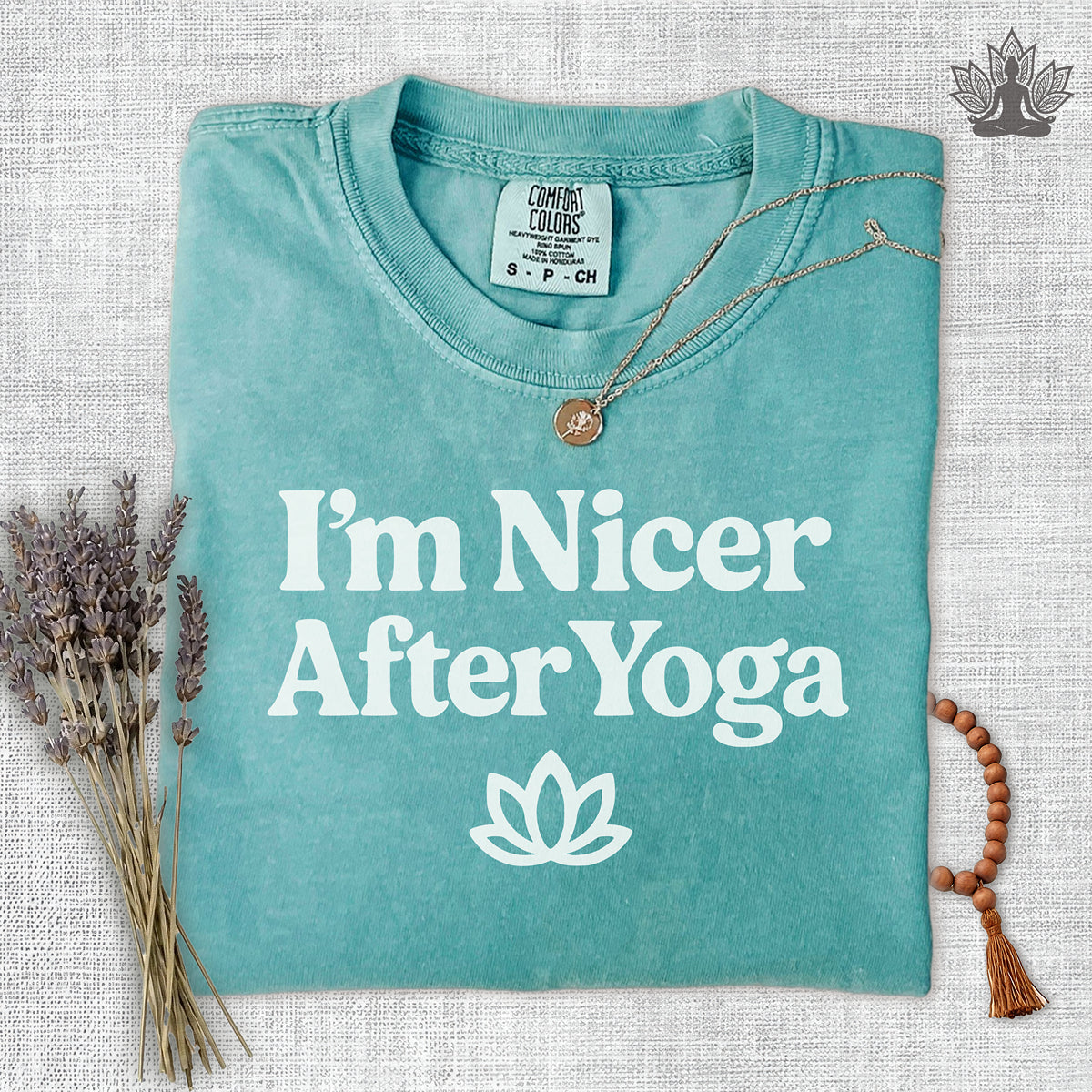 I'm Nicer After Yoga Comfort Colors Tee