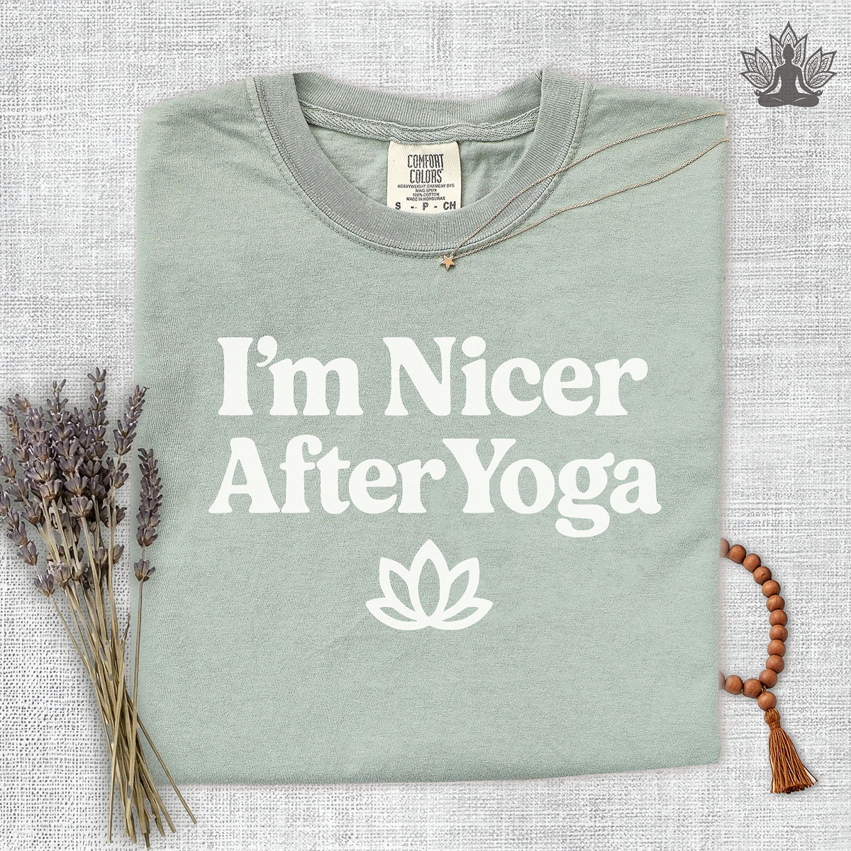 I'm Nicer After Yoga Comfort Colors Tee