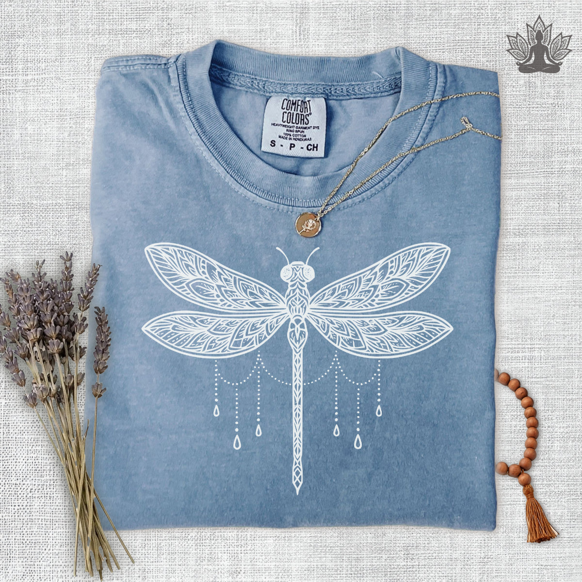 Mandala Dragonfly Comfort Colors Tee