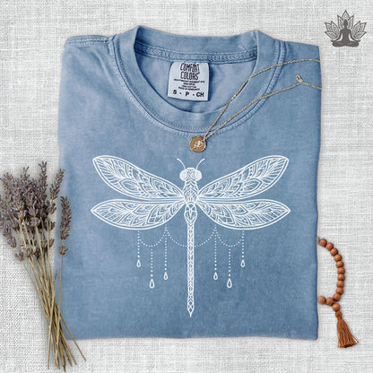 Mandala Dragonfly Comfort Colors Tee