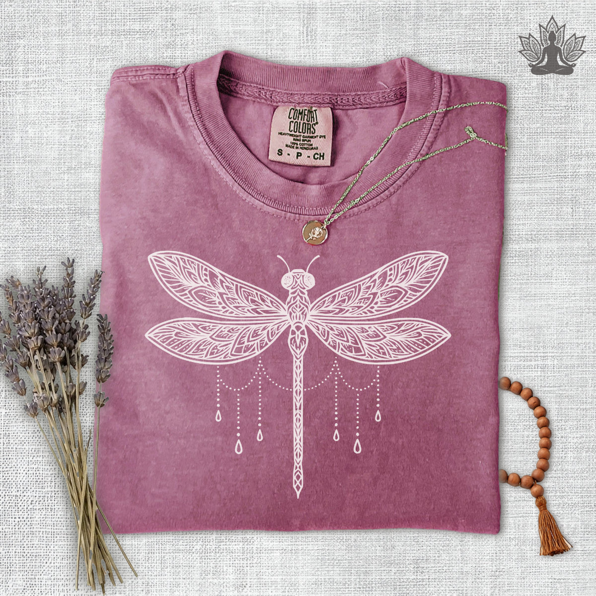 Mandala Dragonfly Comfort Colors Tee
