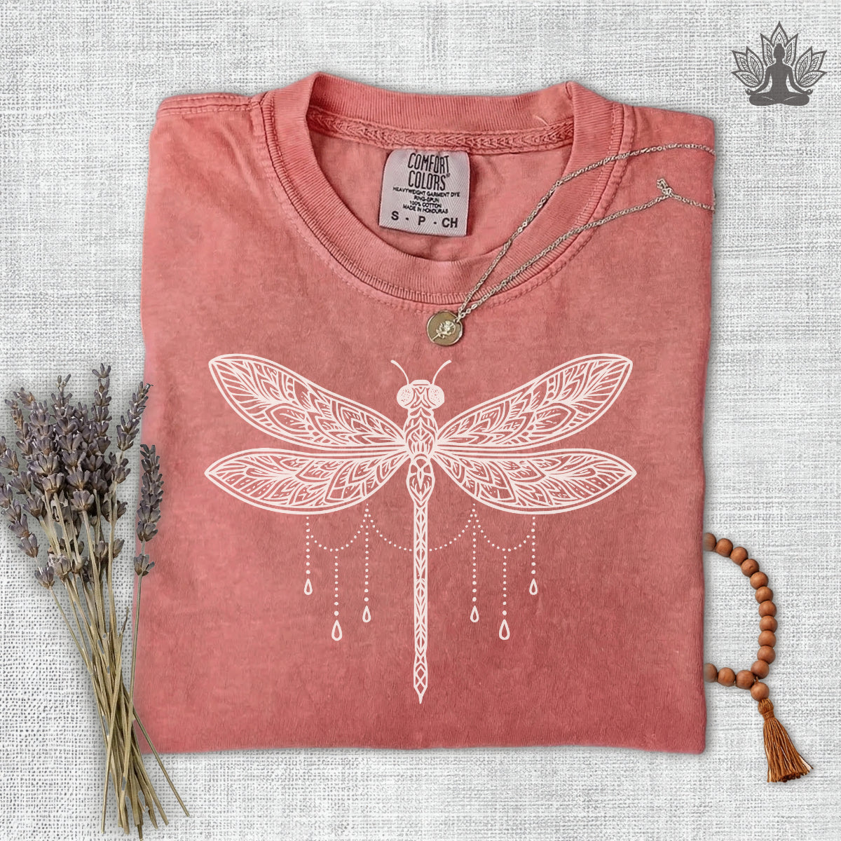 Mandala Dragonfly Comfort Colors Tee