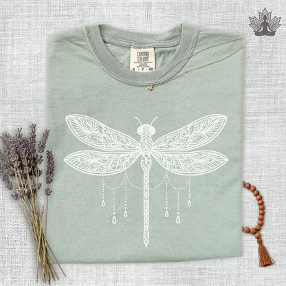 Mandala Dragonfly Comfort Colors Tee