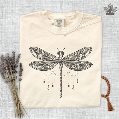 Mandala Dragonfly Comfort Colors Tee