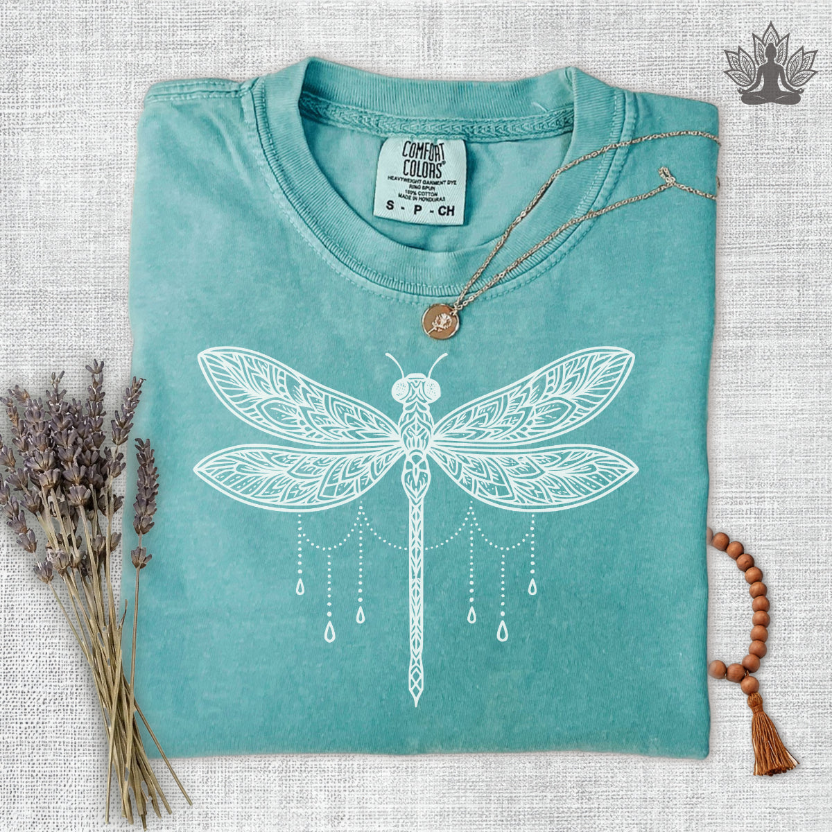 Mandala Dragonfly Comfort Colors Tee