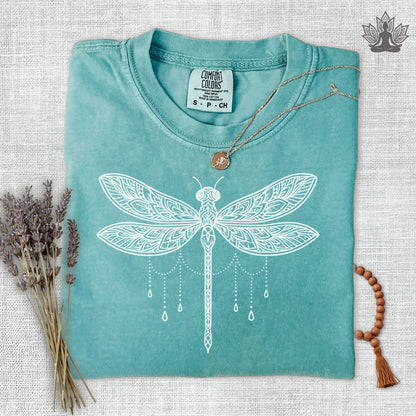 Mandala Dragonfly Comfort Colors Tee