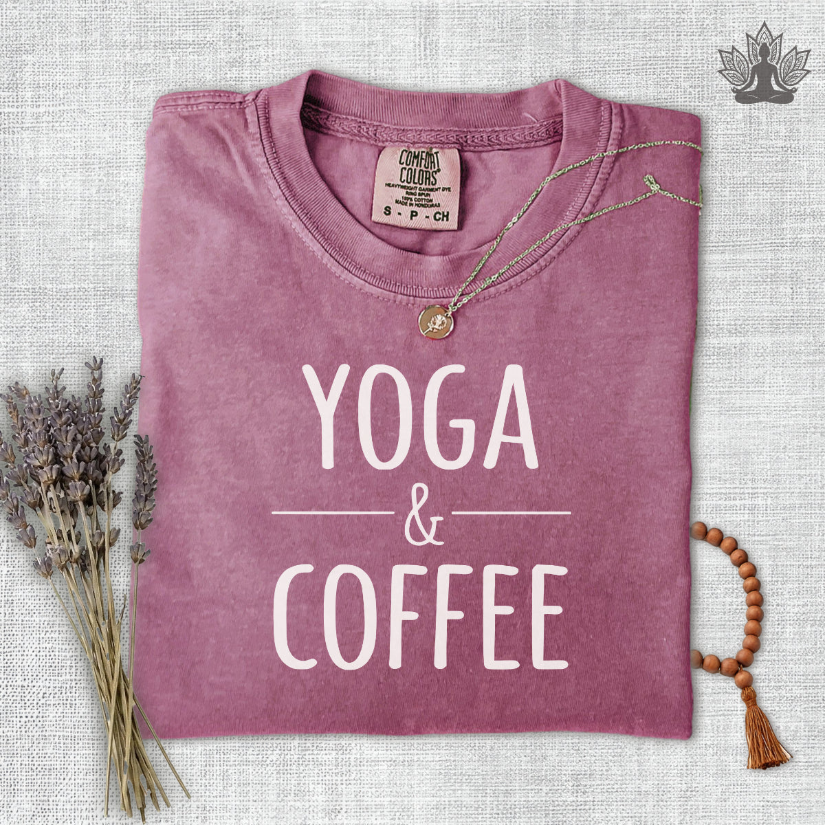 Yoga & Coffee Comfort Colors Tee