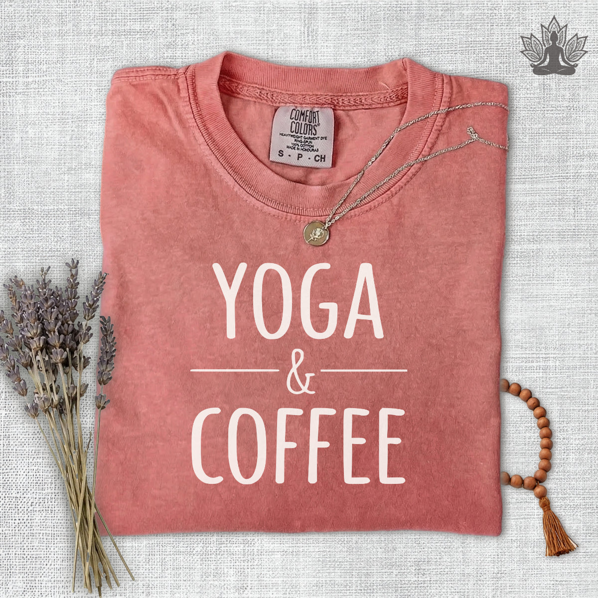 Yoga & Coffee Comfort Colors Tee