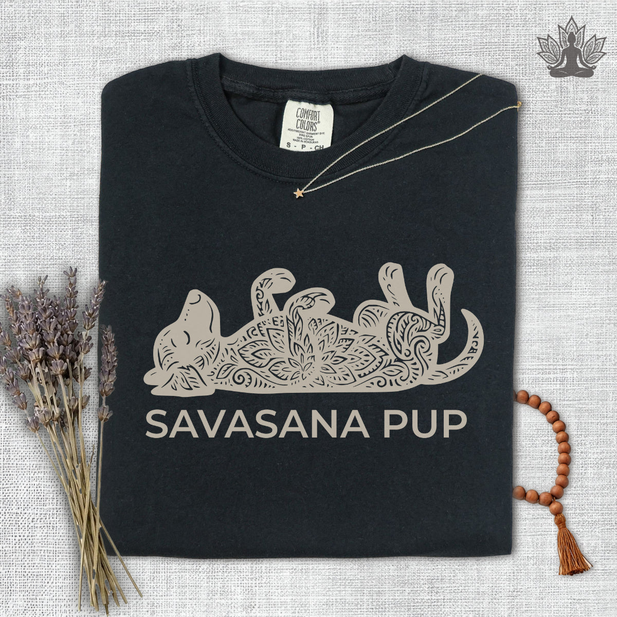 Savasana Pup Comfort Colors Tee