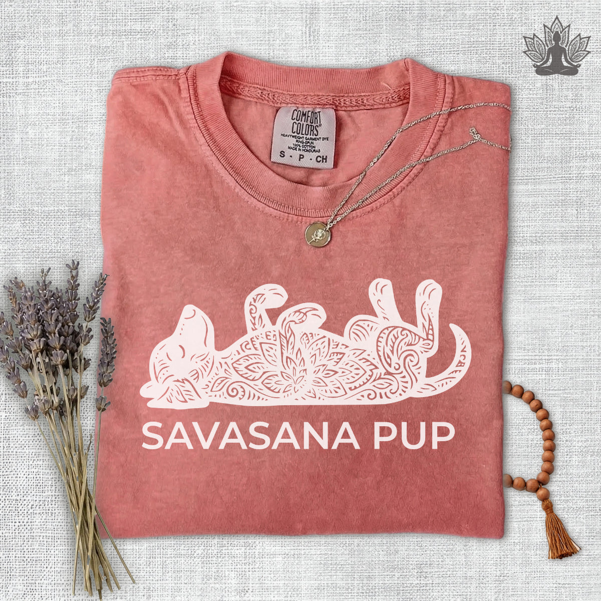 Savasana Pup Comfort Colors Tee