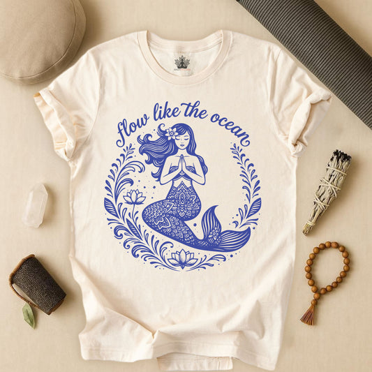 Mermaid Flow Like The Ocean Tee