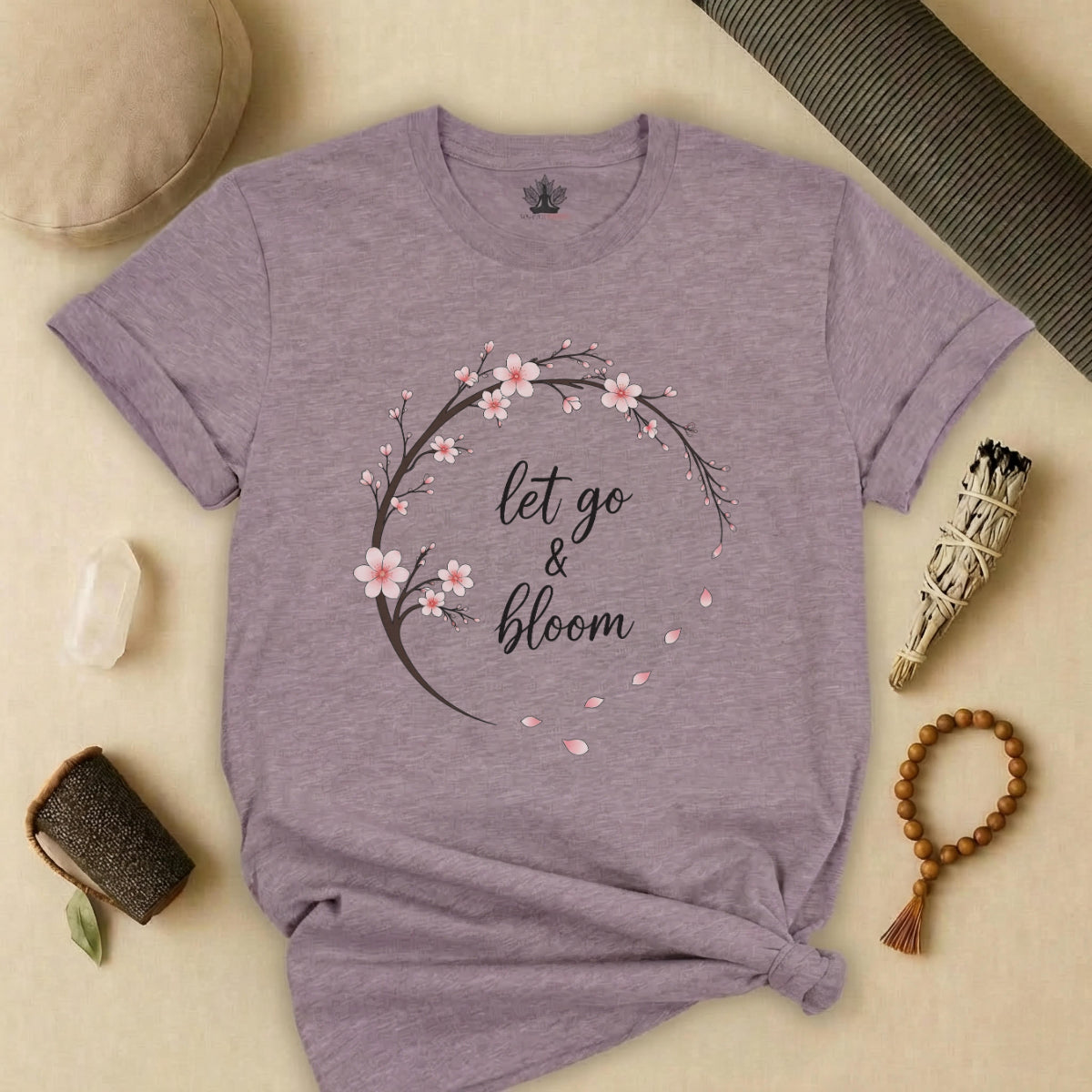 Let Go & Bloom Cherry Blossoms Tee