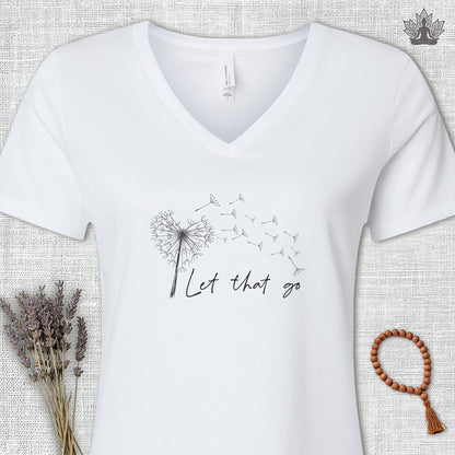 Let That Go V-Neck Tee