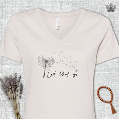Let That Go V-Neck Tee