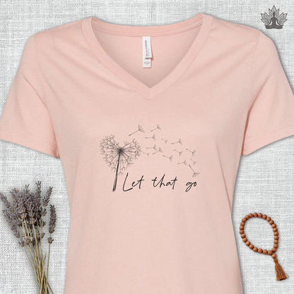 Let That Go V-Neck Tee