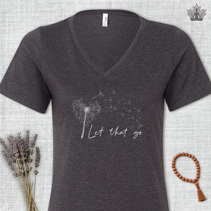 Let That Go V-Neck Tee