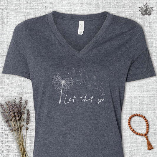 Let That Go V-Neck Tee