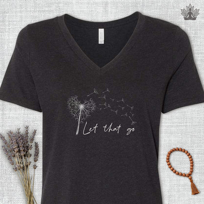 Let That Go V-Neck Tee