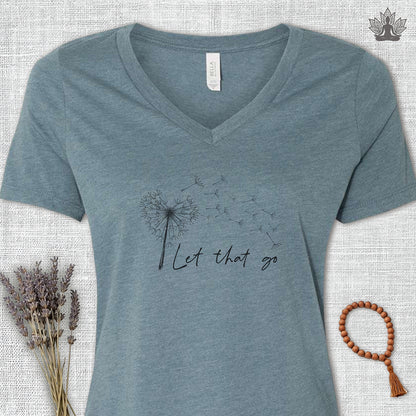 Let That Go V-Neck Tee