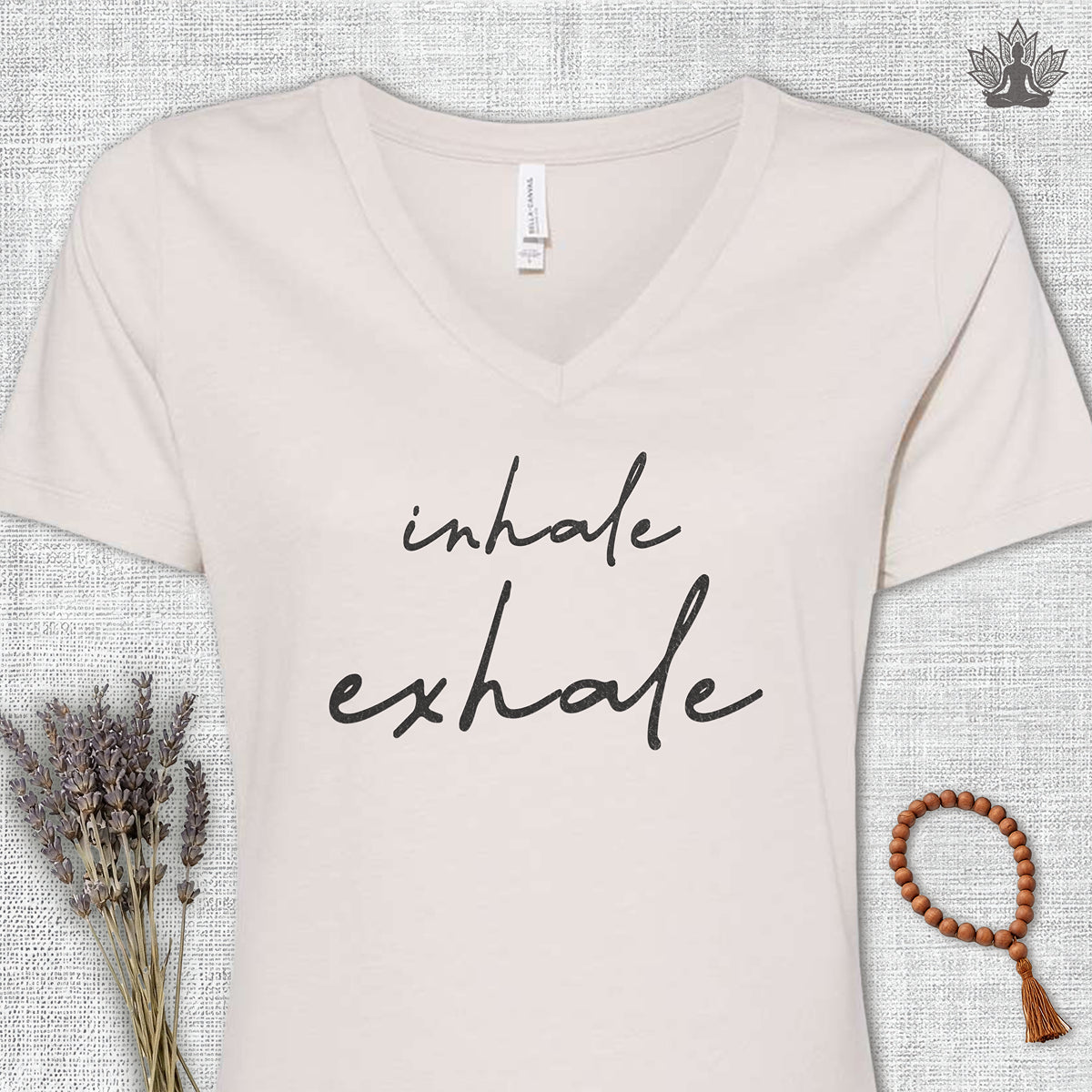 Inhale Exhale V-Neck Tee