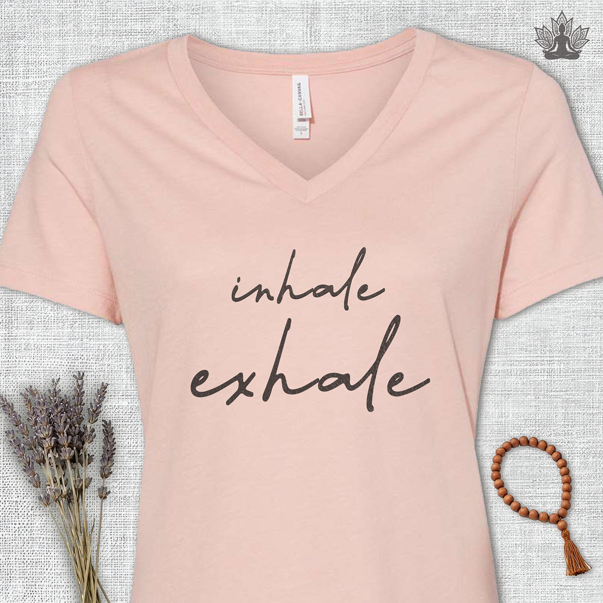 Inhale Exhale V-Neck Tee