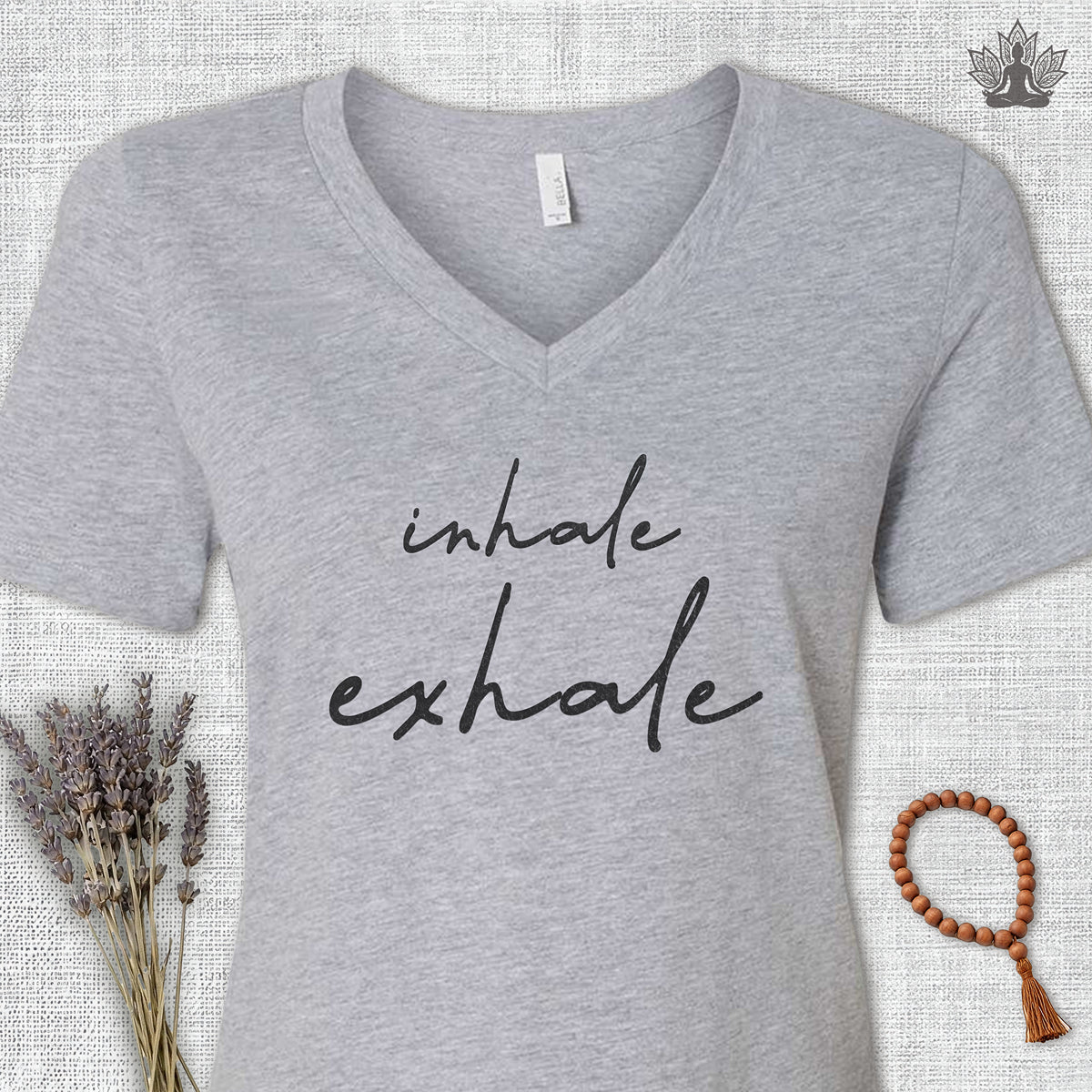 Inhale Exhale V-Neck Tee