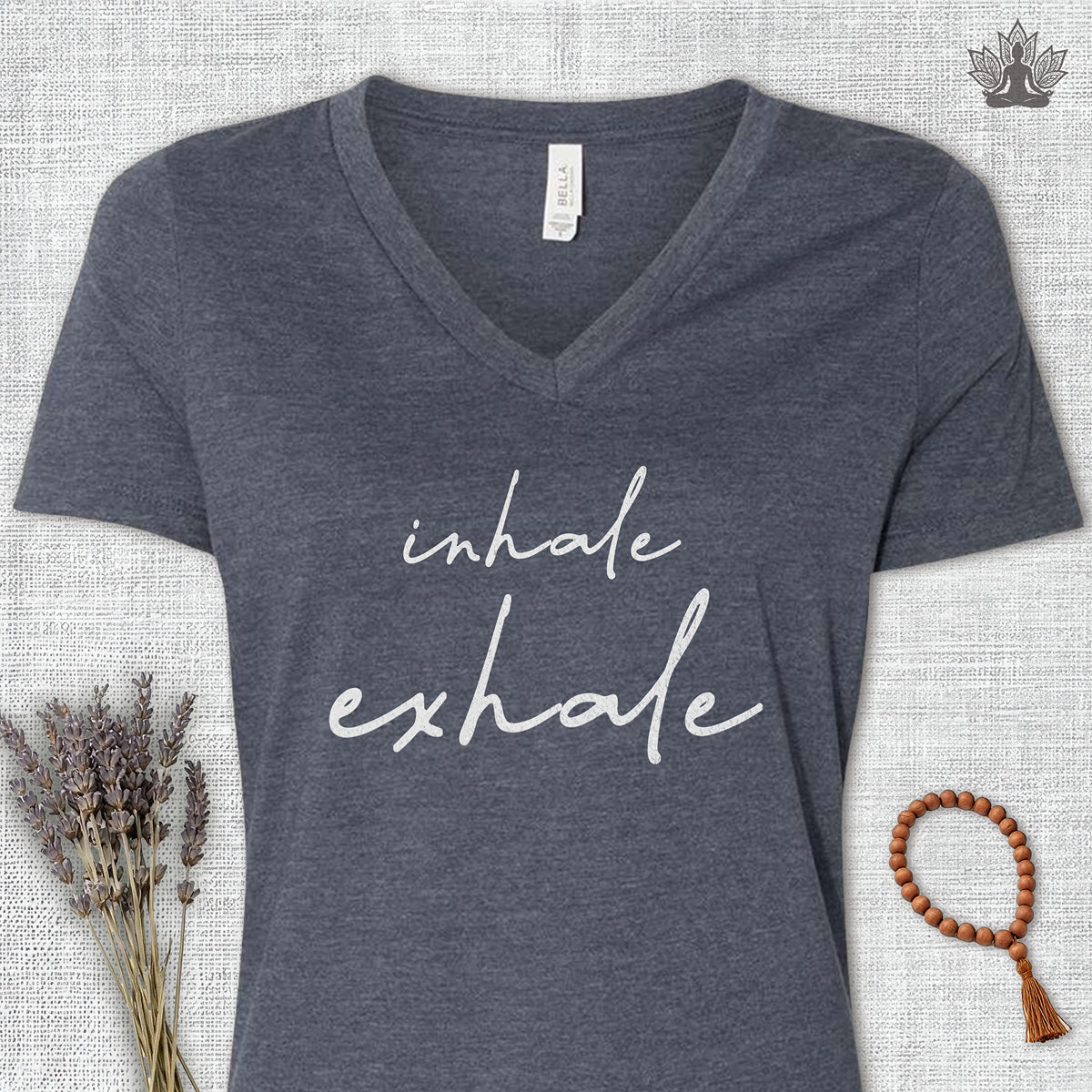 Inhale Exhale V-Neck Tee