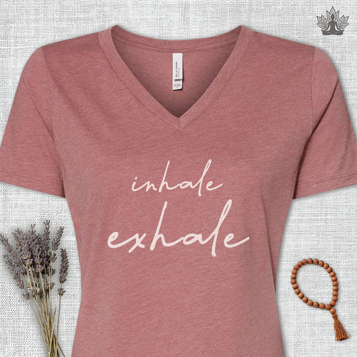 Inhale Exhale V-Neck Tee