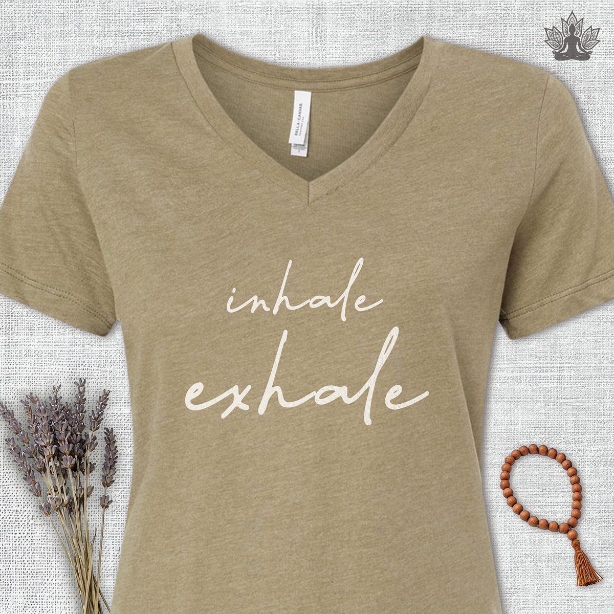 Inhale Exhale V-Neck Tee