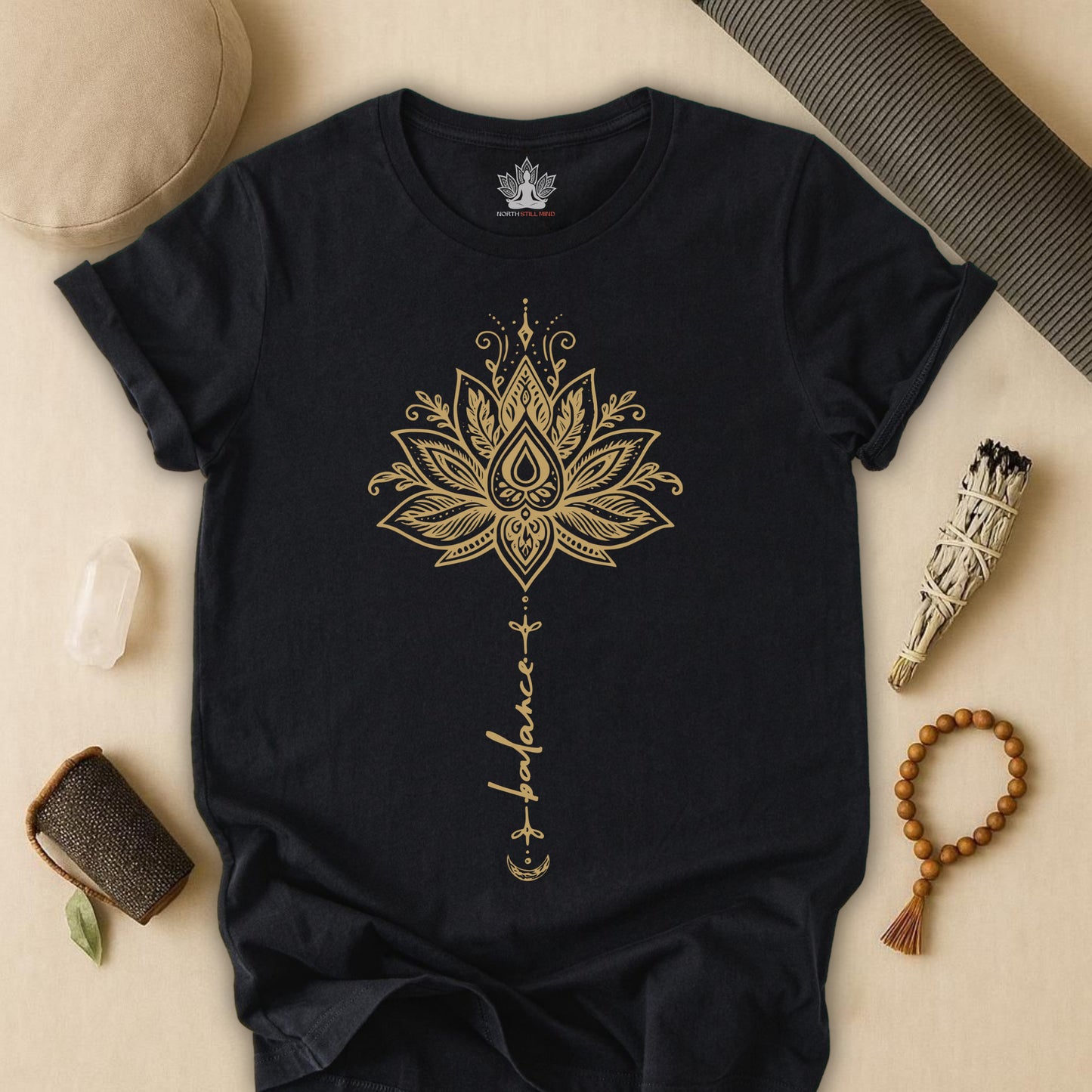 Balance Within – Lotus Yoga Tee