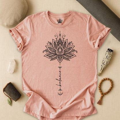 Balance Within – Lotus Yoga Tee