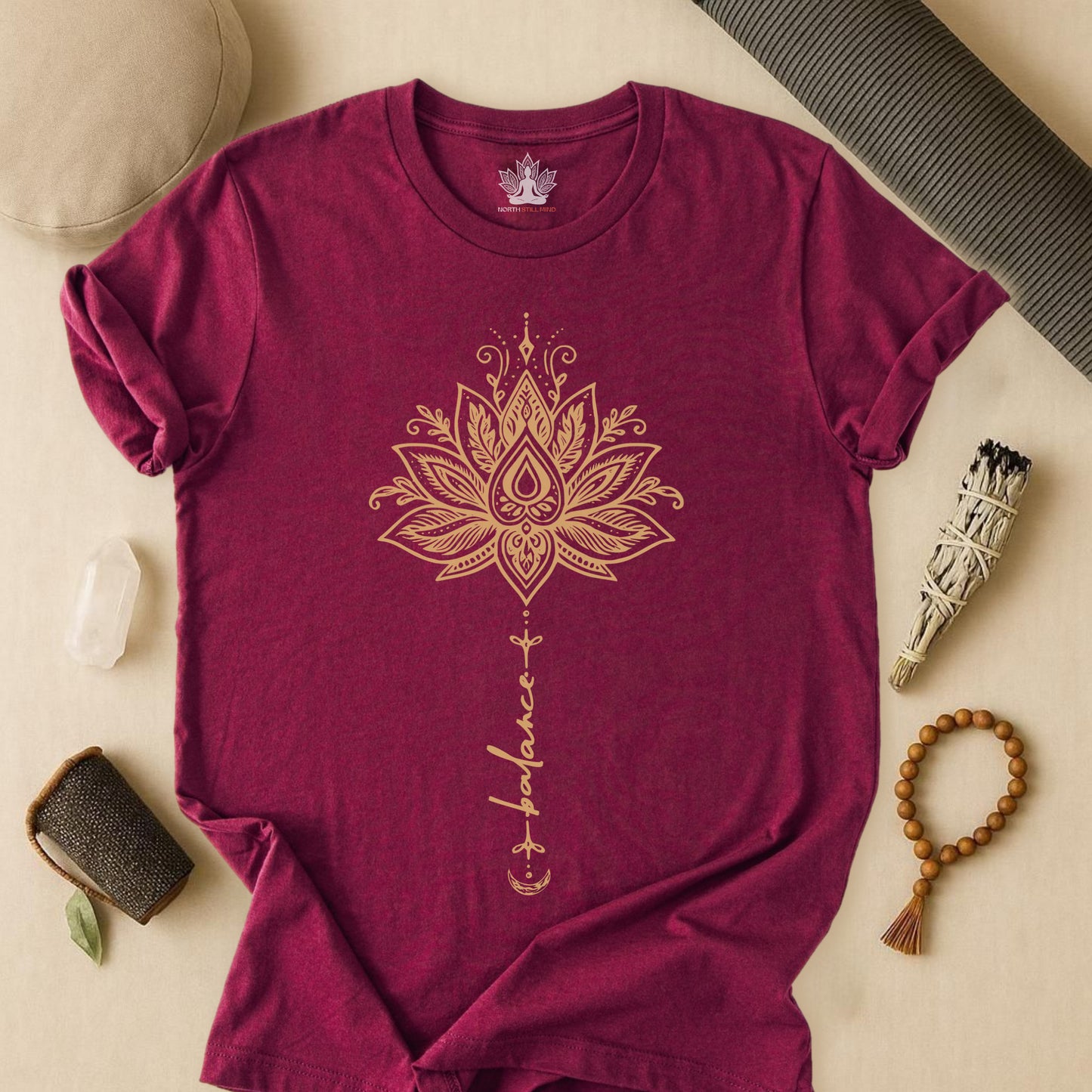 Balance Within – Lotus Yoga Tee