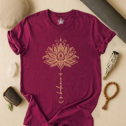 Balance Within – Lotus Yoga Tee
