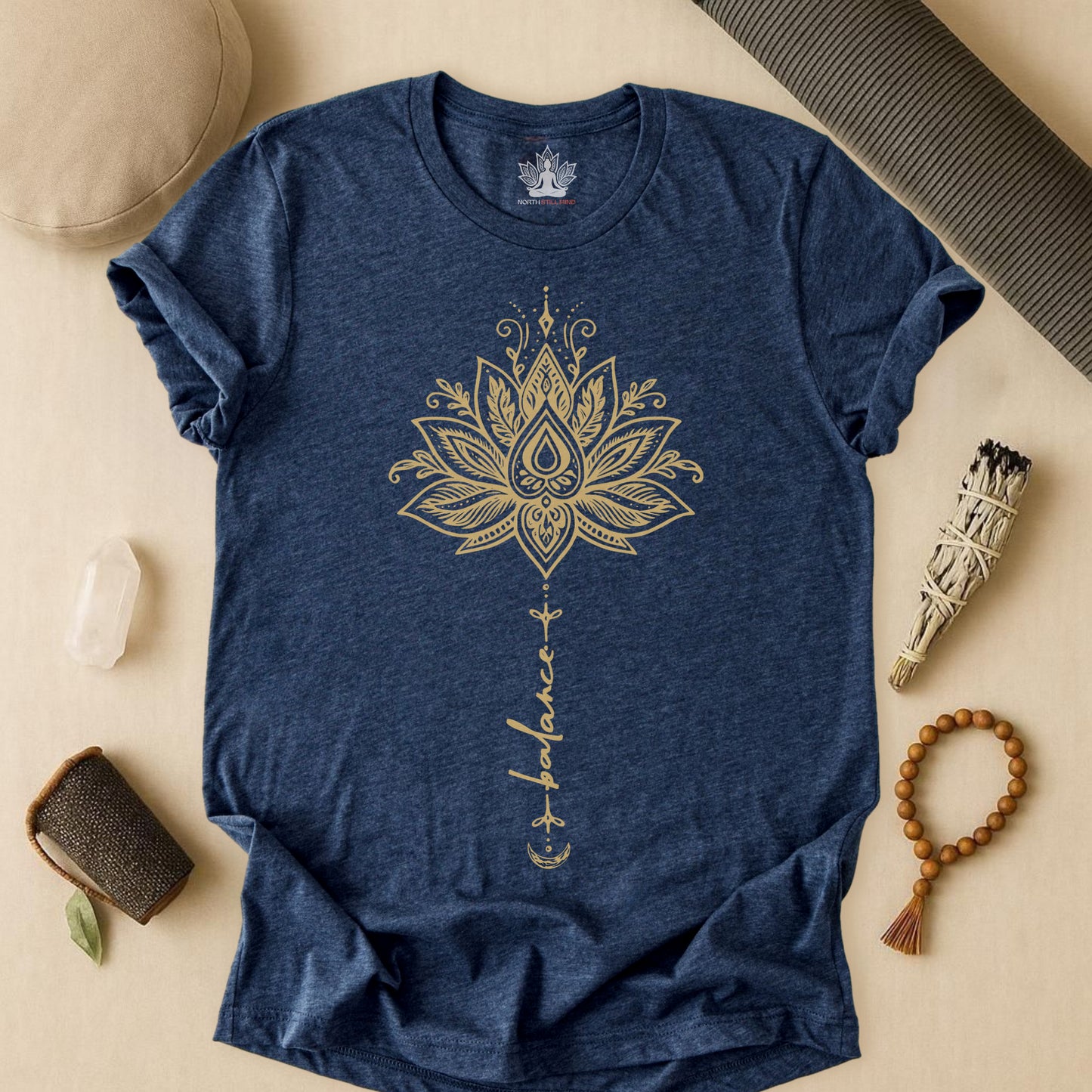 Balance Within – Lotus Yoga Tee