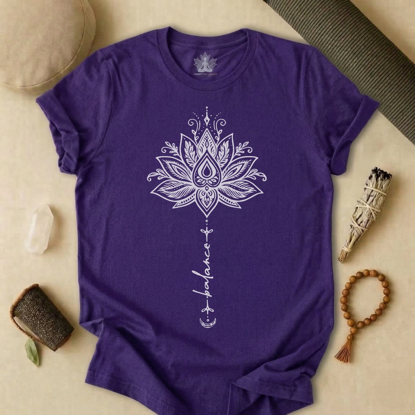 Balance Within – Lotus Yoga Tee