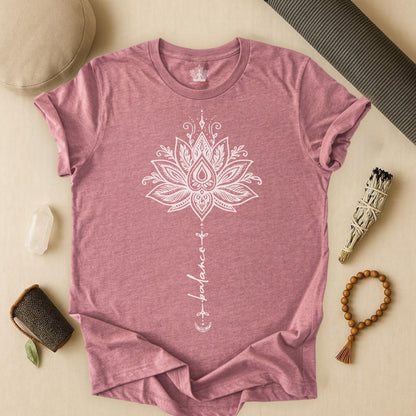 Balance Within – Lotus Yoga Tee