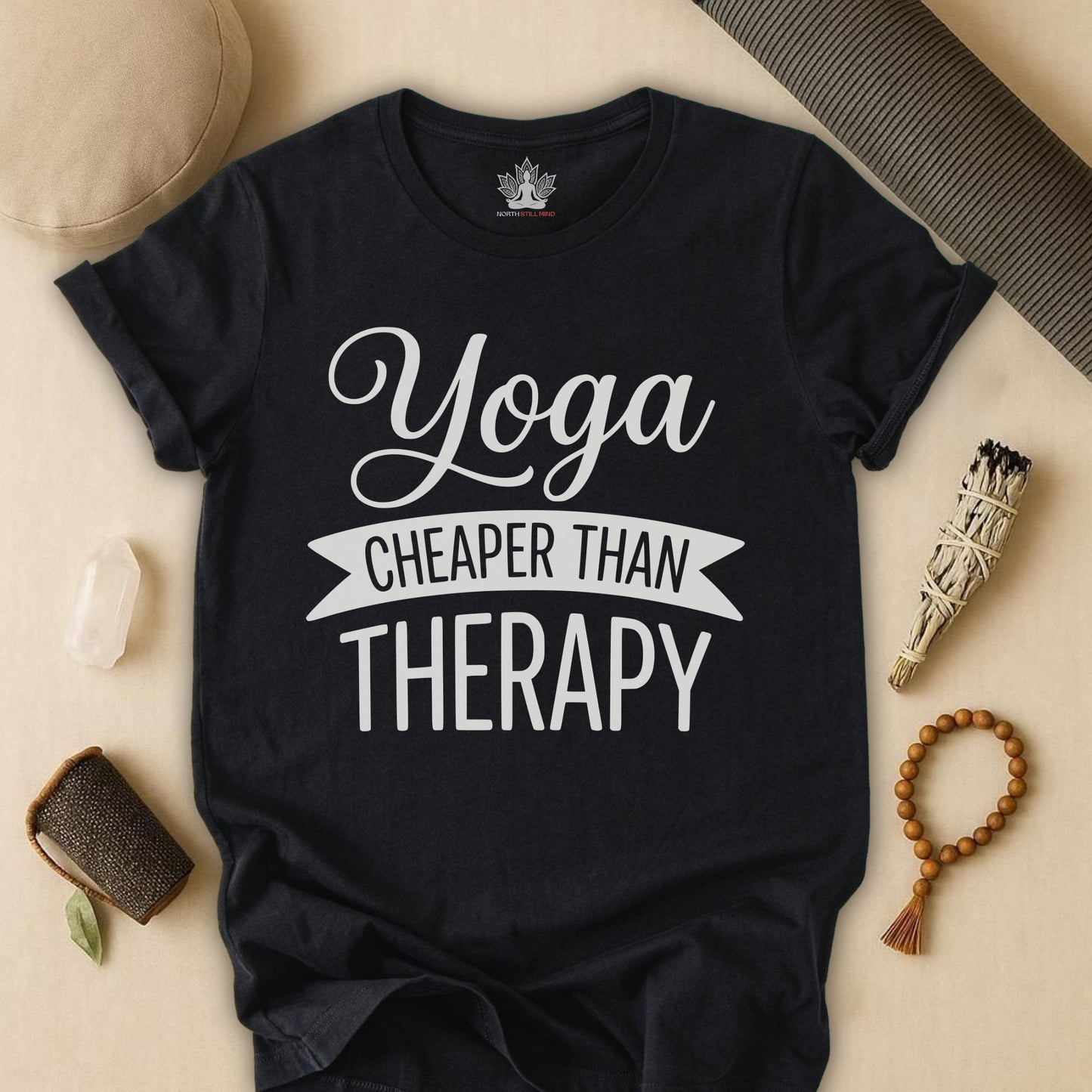 Yoga Cheaper Than Therapy Tee
