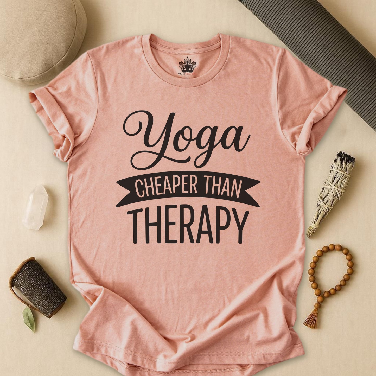 Yoga Cheaper Than Therapy Tee