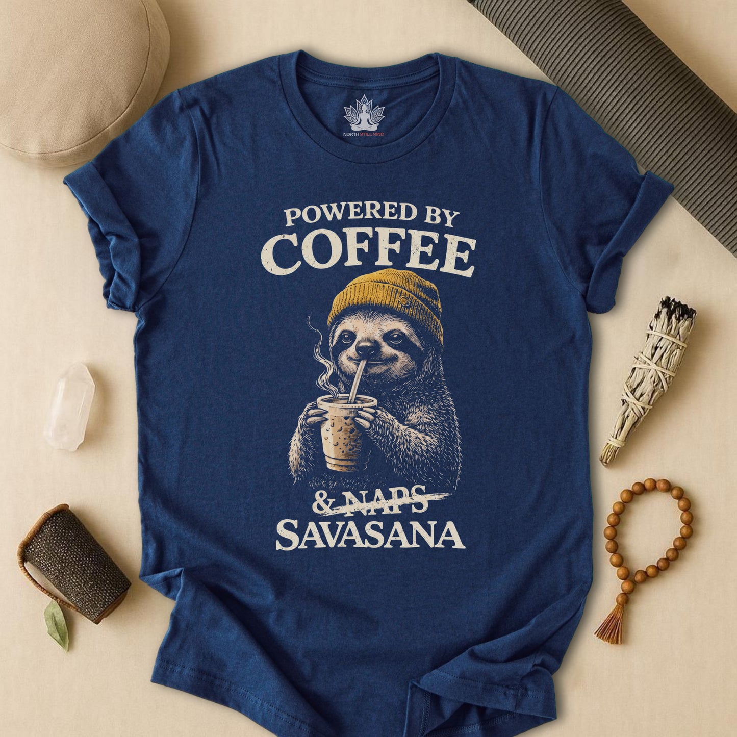 Powered By Coffee & Savasana Tee